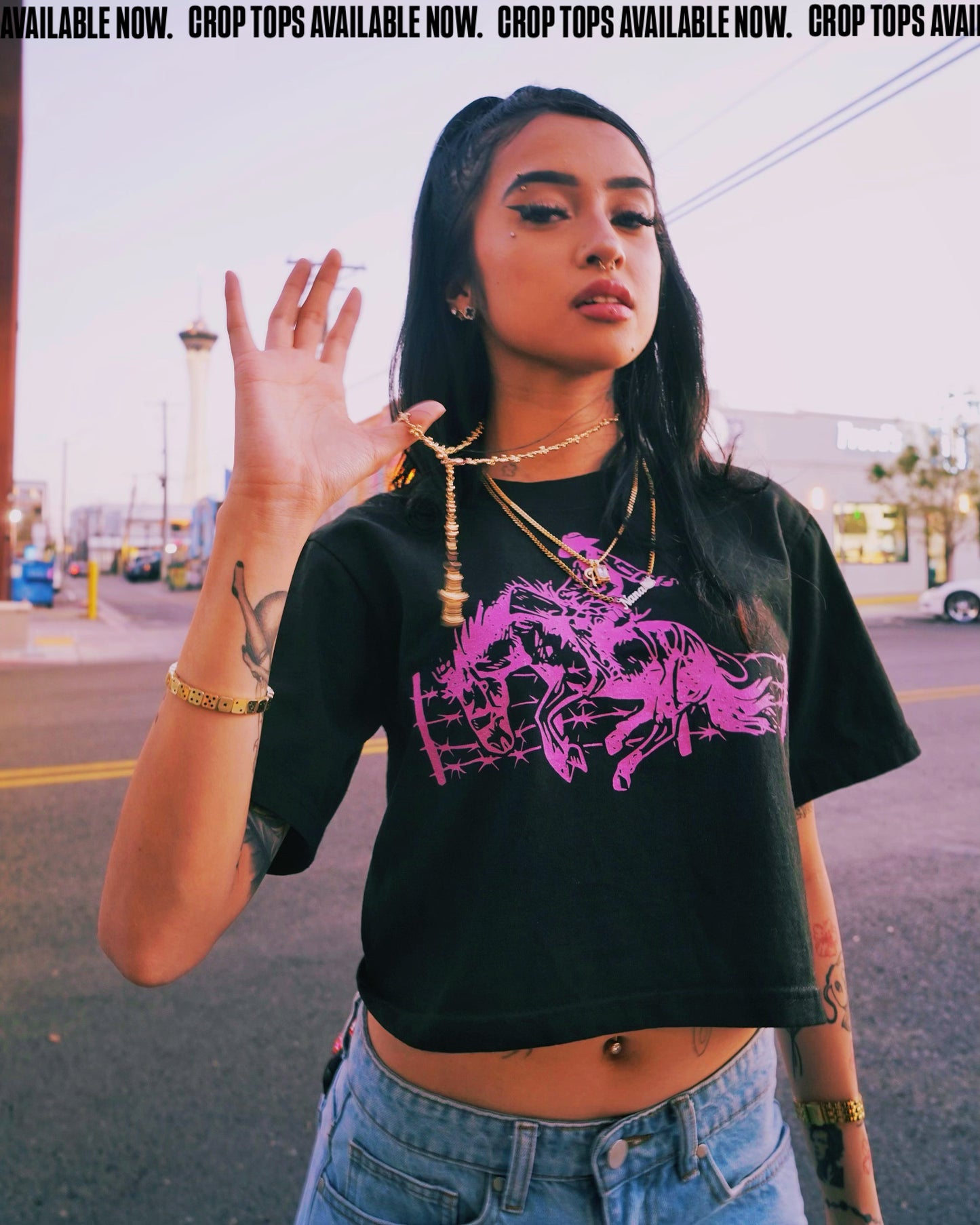 "A WILD WEST STORY" CROP TOP